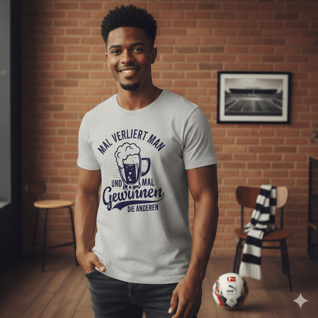 Die Gewinner T-Shirt  in Heather Grey - Vorderansicht